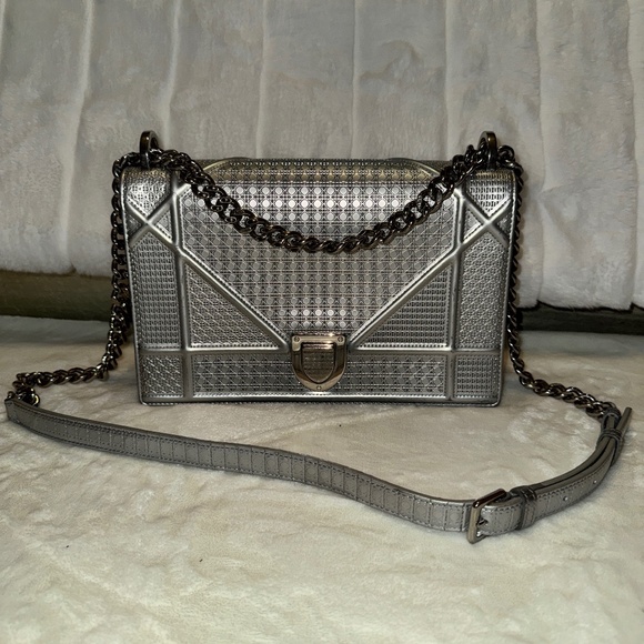 Dior Handbags - CHRISTIAN DIOR SILVER SHOULDER BAG / CROSSBODY